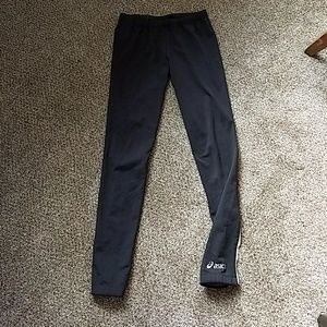 Asics fleece running tights